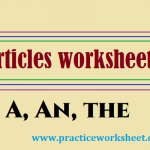 Articles Worksheets