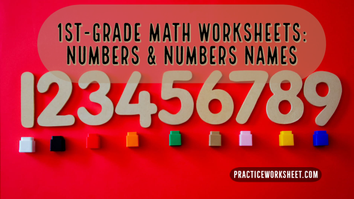 1st-grade math worksheets Numbers and Numbers Names