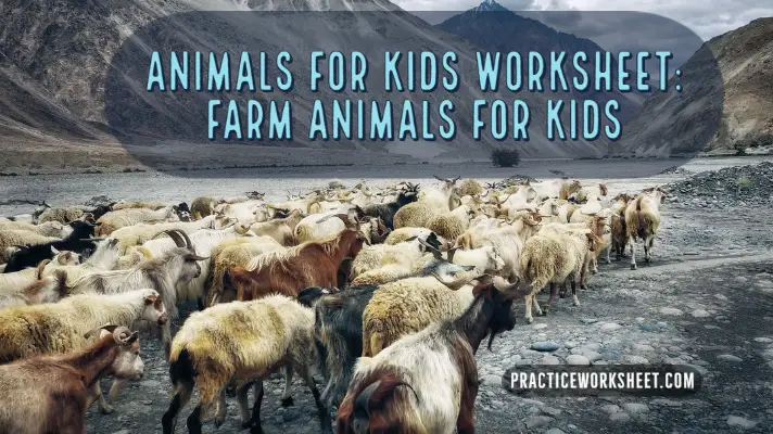 Animals for Kids Worksheet Farm Animals for Kids
