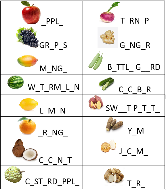fruit vs vegetables