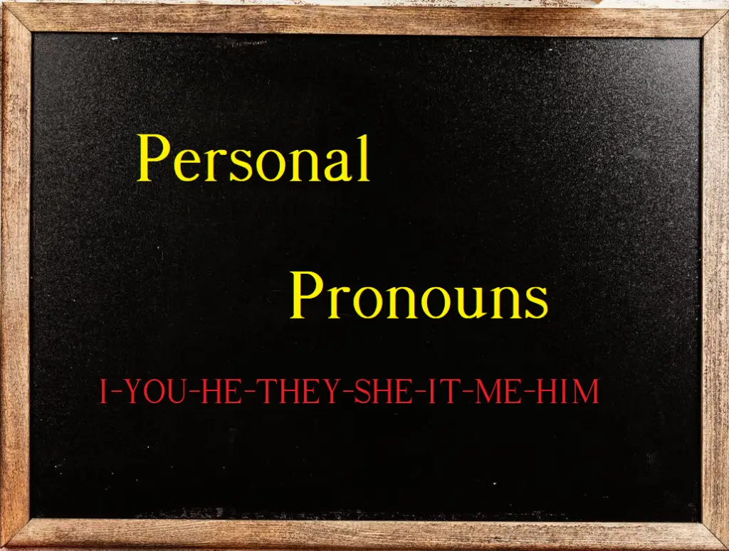 Personal pronouns